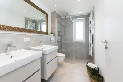 Ein Badezimmer in der Unterkunft Sturmfrei Galerie 1