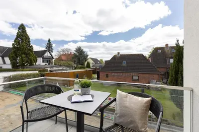 Ein Balkon oder eine Terrasse in der Unterkunft Sturmfrei Suite 6