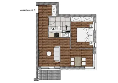 Grundriss der Unterkunft Sturmfrei Suite 6