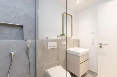Ein Badezimmer in der Unterkunft Sturmfrei Suite 6