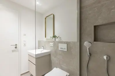 Ein Badezimmer in der Unterkunft Sturmfrei Suite 7