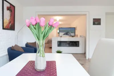 TV/Unterhaltungsangebot in der Unterkunft Haus Eva Mar am Meer Appartement 7