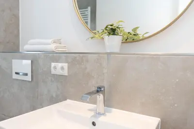 Ein Badezimmer in der Unterkunft Sturmfrei Suite 5