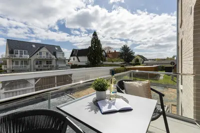 Ein Balkon oder eine Terrasse in der Unterkunft Sturmfrei Suite 5