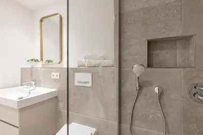 Ein Badezimmer in der Unterkunft Sturmfrei Studio 2