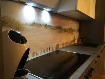 Küche/Küchenzeile in der Unterkunft StrandSUITE Scharbeutz