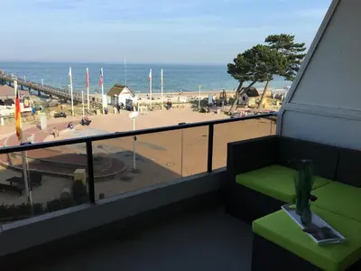 Ein allgemeiner Meerblick oder ein Meerblick von der Ferienwohnung aus