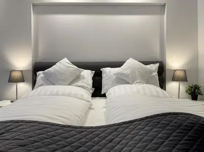 Ein Bett oder Betten in einem Zimmer der Unterkunft Maritim Residenz 6 - Sea Lounge
