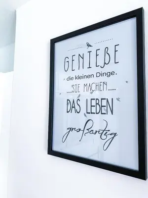 Ein Zertifikat, Auszeichnung, Logo oder anderes Dokument, das in der Unterkunft Ferienwohnung Nelia ausgestellt ist