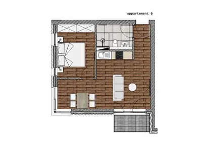 Grundriss der Unterkunft Sturmfrei Suite 3