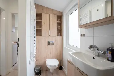 Ein Badezimmer in der Unterkunft Ostseecamp Ferienhaus 