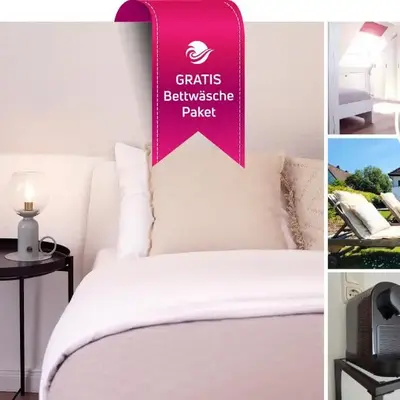Kostengünstige 1 Zimmer Ferienunterkunft mit gratis Bettwäsche in Strandnähe - Ideal für ein Wochenende - inklusive Fahrradunterstellplatz