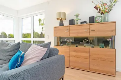 Ein Sitzbereich in der Unterkunft Priwalk Vacation
