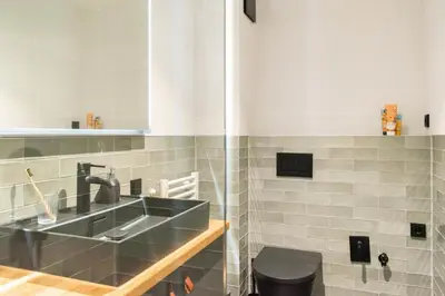 Ein Badezimmer in der Unterkunft Ferienwohnung Infinity Garden - Scharbeutz