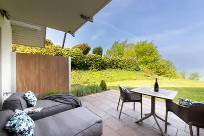 Ein Garten an der Unterkunft Ferienwohnung Infinity Garden - Scharbeutz