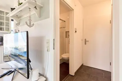 Ein Badezimmer in der Unterkunft Gorch-Fock-Str 31 Kajüte31