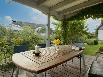 Ein Garten an der Unterkunft Casa Mare Baltico Reethaus