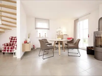 Ein Sitzbereich in der Unterkunft Roter Milan