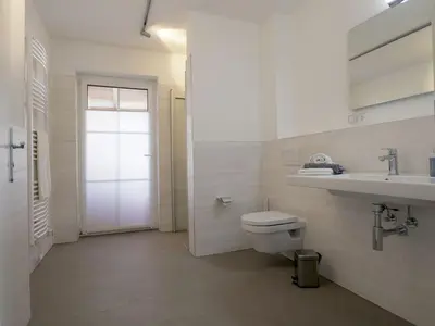 Ein Badezimmer in der Unterkunft Kapitänshaus