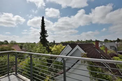 Ein Balkon oder eine Terrasse in der Unterkunft Die Wolburg Wolburgstraße 16 Appartement 11