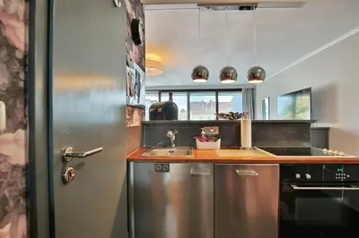 Küche/Küchenzeile in der Unterkunft Haus Bergstraße 35 Appartement 16