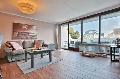 Ein Sitzbereich in der Unterkunft Haus Bergstraße 35 Appartement 16