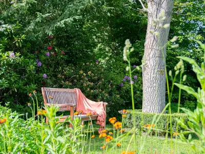 Ein Garten an der Unterkunft Lieblingsort Freundschaft