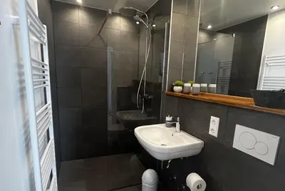 Ein Badezimmer in der Unterkunft Lieblingsort Freundschaft