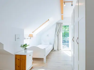 Ein Bett oder Betten in einem Zimmer der Unterkunft Lieblingsort Freude