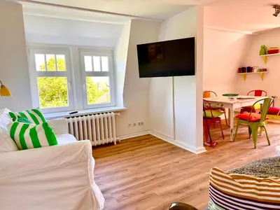 TV/Unterhaltungsangebot in der Unterkunft Sachsenhof Villa Kunterbunt