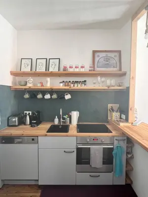 Küche/Küchenzeile in der Unterkunft City Apartment