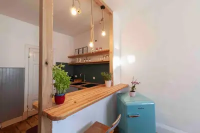 Küche/Küchenzeile in der Unterkunft City Apartment