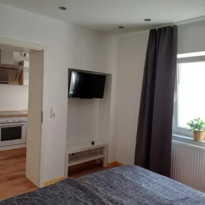 Ein Bett oder Betten in einem Zimmer der Unterkunft Kleine Wohnung in Bad Schwartau