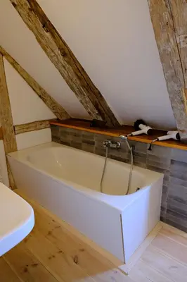 Ein Badezimmer in der Unterkunft Gutshaus KVH FeWo Brook