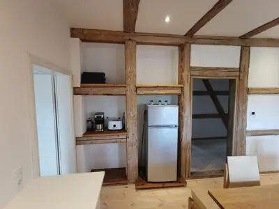 Küche/Küchenzeile in der Unterkunft Gutshaus KVH FeWo Brook