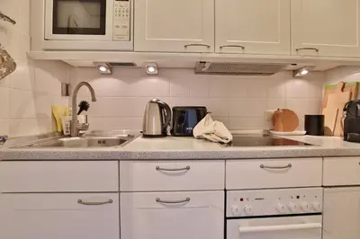 Küche/Küchenzeile in der Unterkunft Berliner Hof Berliner Hof Appartement 510