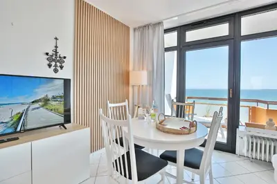 Ein allgemeiner Meerblick oder ein Meerblick von der Ferienwohnung aus