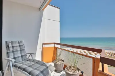 Ein allgemeiner Meerblick oder ein Meerblick von der Ferienwohnung aus