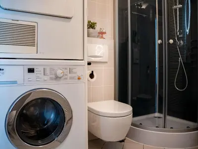 Ein Badezimmer in der Unterkunft Das Torhaus