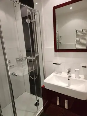 Ein Badezimmer in der Unterkunft Seeburg