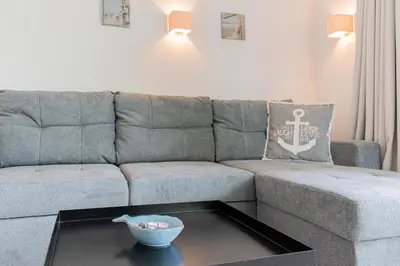 Ein Sitzbereich in der Unterkunft Ferienwohnung Odin