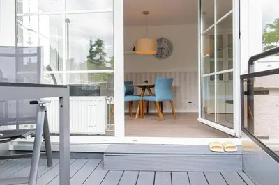 Ein Balkon oder eine Terrasse in der Unterkunft Ferienwohnung Odin