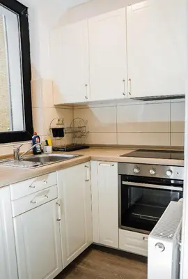 Küche/Küchenzeile in der Unterkunft Cozy and central Apartment Lübeck