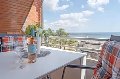 Ein allgemeiner Meerblick oder ein Meerblick von der Ferienwohnung aus