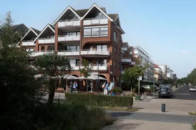 Das Gebäude in dem sich die Ferienwohnung befindet