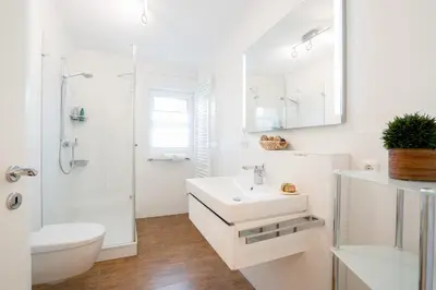 Ein Badezimmer in der Unterkunft Seesand Nr 3
