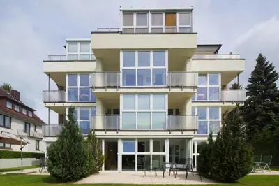 Das Gebäude in dem sich die Ferienwohnung befindet