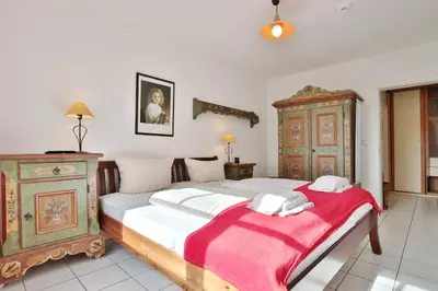 Ein Bett oder Betten in einem Zimmer der Unterkunft Haus Strandstrasse 150 Appartement 11