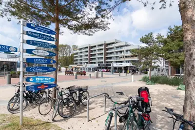 Radfahren an der Unterkunft Ferienwohnung Meeresstrand, App 304 oder in der Nähe