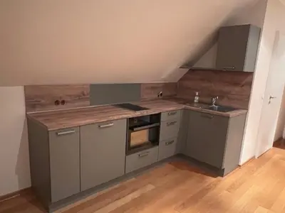 Küche/Küchenzeile in der Unterkunft Dünenhaus